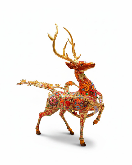 Auspicious Deer Figurine