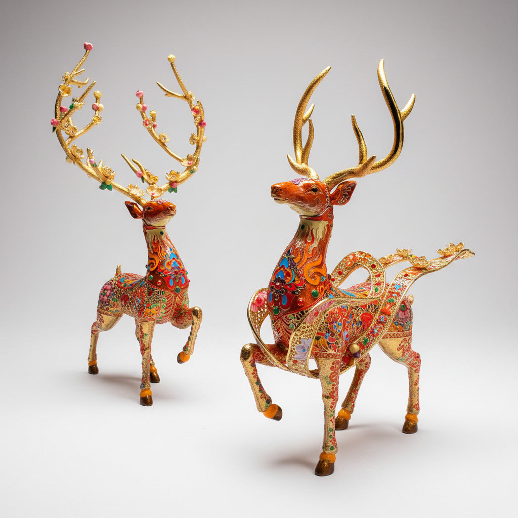Auspicious Deer Figurine