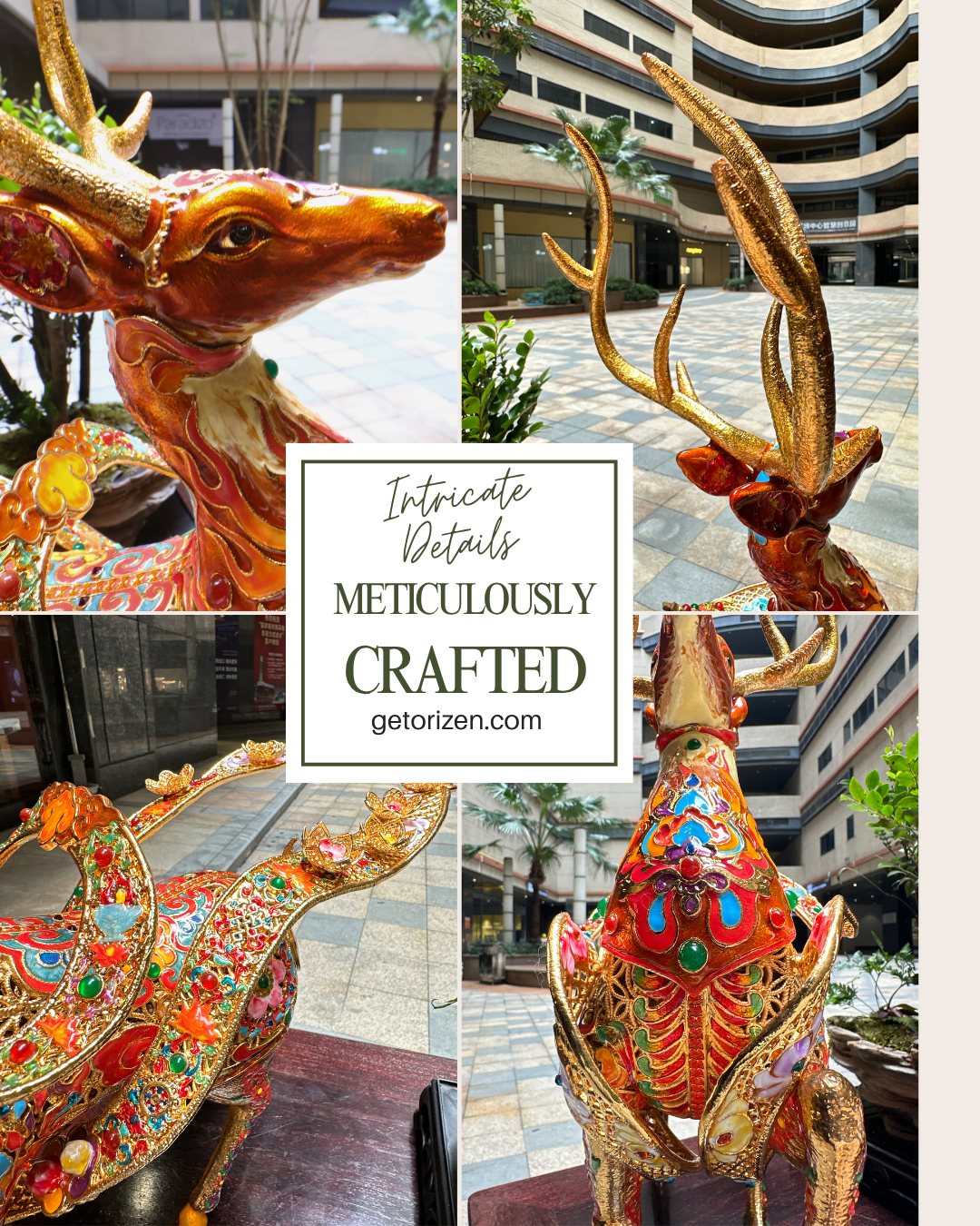 Auspicious Deer Figurine